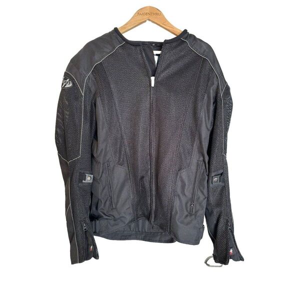 Joe Rocket Men's Mesh Padded Black Motorcycle Jacket Size M Tall - Picture 1 of 15